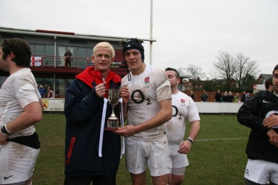 International Caps for Hitchin's Ryan Arbon and Harpenden's Jack Haddock in England victory