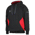 VapourHoodie - Black / Red